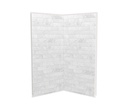 Maax 103388-312-505-000 Utile 3636 Composite Direct-to-Stud Two-Piece Corner Shower Wall Kit in Organik Clay