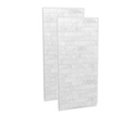 Maax 103388-312-507-000 Utile 3636 Composite Direct-to-Stud Two-Piece Corner Shower Wall Kit in Organik Loam