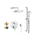 Grohe 29428000 Cosmopolitan Pressure Balance Rain Shower Set StarLight Chrome