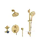 Grohe 29431GN0 Timeless Pressure Balance Shower Set Brushed Cool Sunrise
