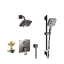 Grohe 29433A00 Eurocube Pressure Balance Shower Set Hard Graphite