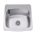 Franke LBS6810-1 Topmount Single Bowl Sink With Ledge Stainless Steel