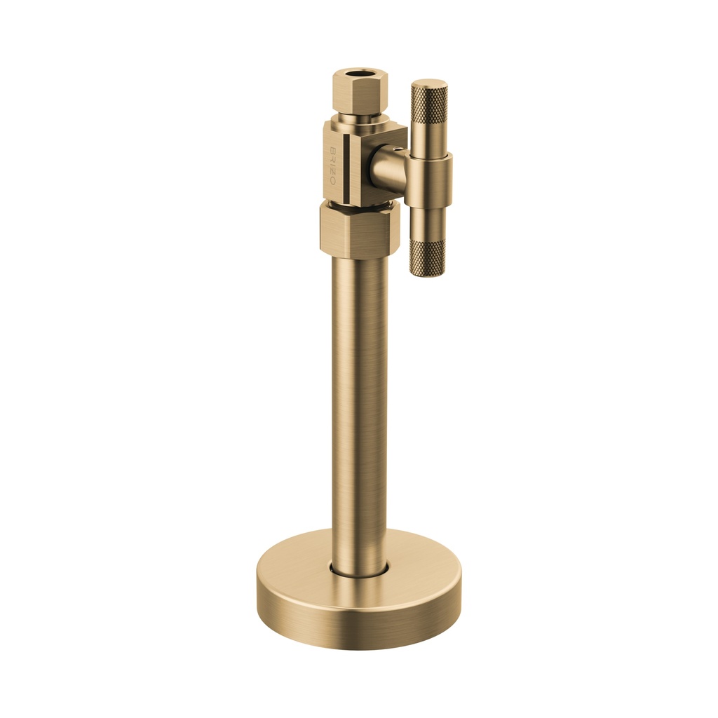 Brizo BT021205-GL Straight Supply Stop Valve with Lever Handle Brilliance Luxe Gold