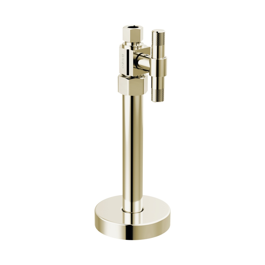 Brizo BT021205-PN Straight Supply Stop Valve with Lever Handle Brilliance Polished Nickel