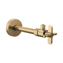Brizo BT022204-GL Angled Supply Stop Valve with Cross Handle Brilliance Luxe Gold