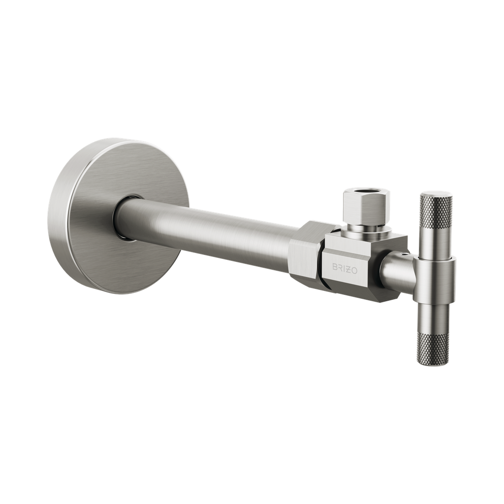 Brizo BT022205-NK Angled Supply Stop Valve with Lever Handle Brilliance Luxe Nickel