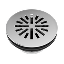 Brizo BT051414-PC Essential 4" Prefab Round Shower Drain Polished Chrome