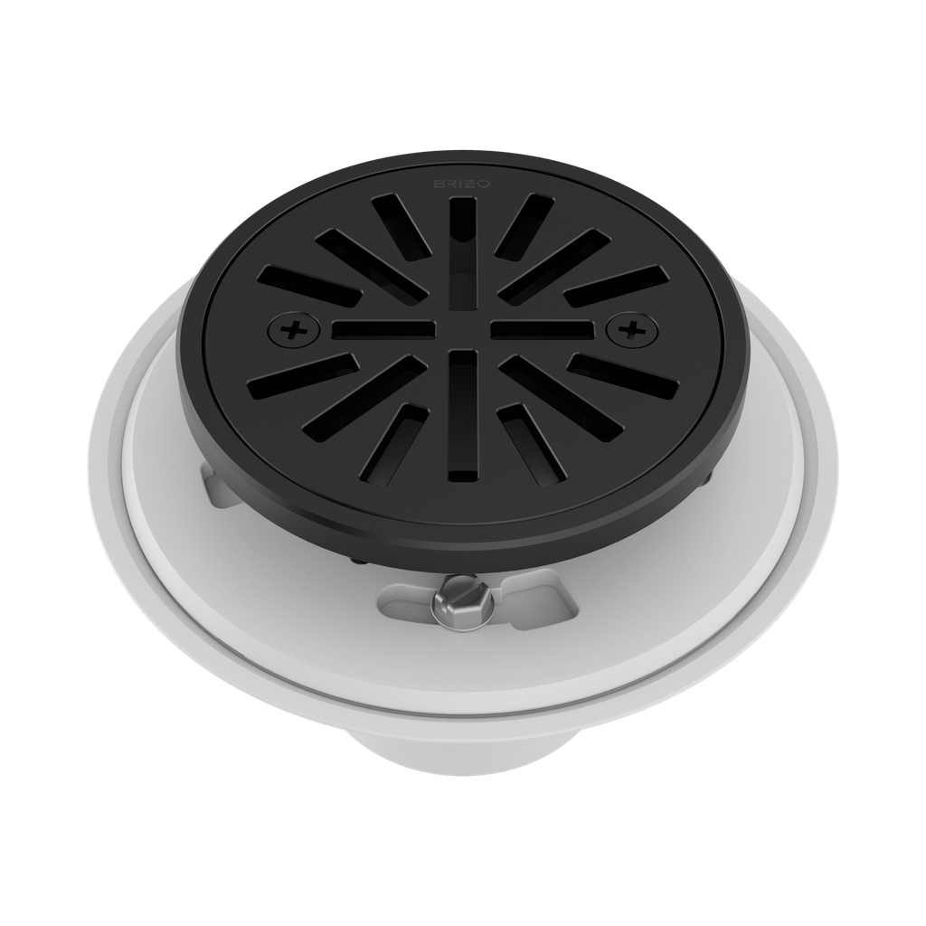 Brizo BT061414-BL Essential 4" Tile-In Round Shower Drain Matte Black