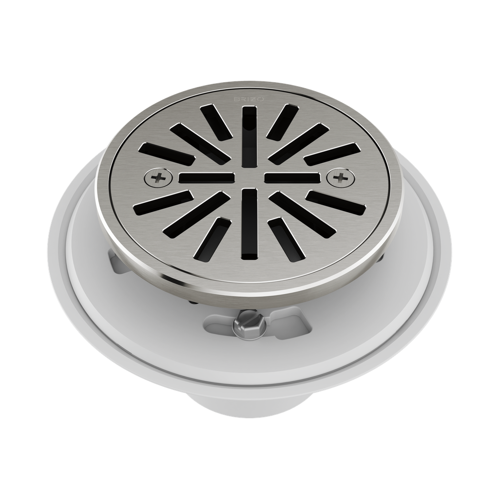 Brizo BT061414-NK Essential 4" Tile-In Round Shower Drain Brilliance Luxe Nickel