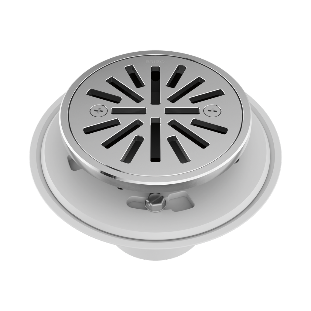 Brizo BT061414-PC Essential 4" Tile-In Round Shower Drain Polished Chrome