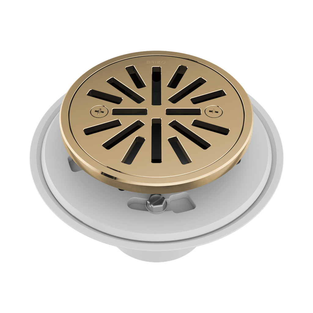 Brizo BT061414-PG Essential 4" Tile-In Round Shower Drain Brilliance Polished Gold