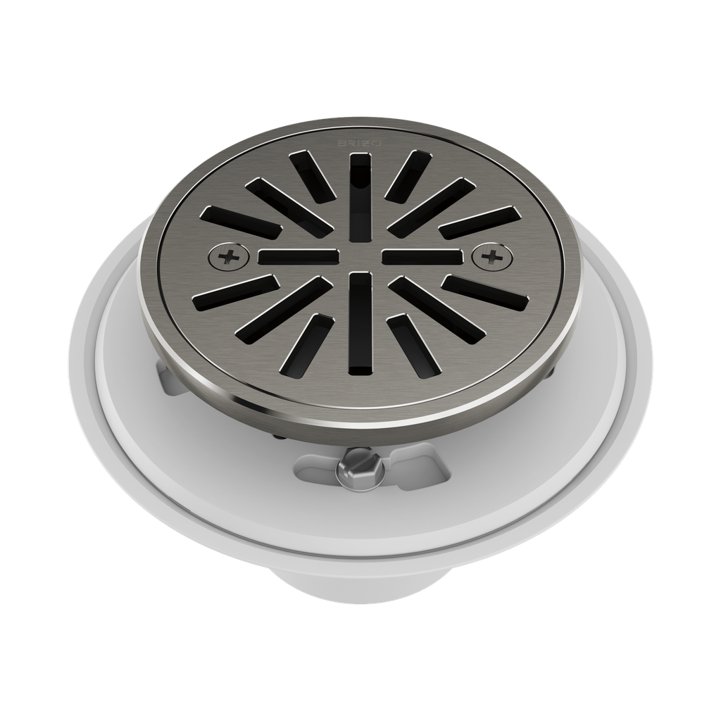 Brizo BT061414-SL Essential 4" Tile-In Round Shower Drain Brilliance Luxe Steel