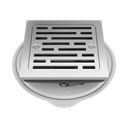 Brizo BT062415-PC Essential 4" Tile-In Square Shower Drain Polished Chrome