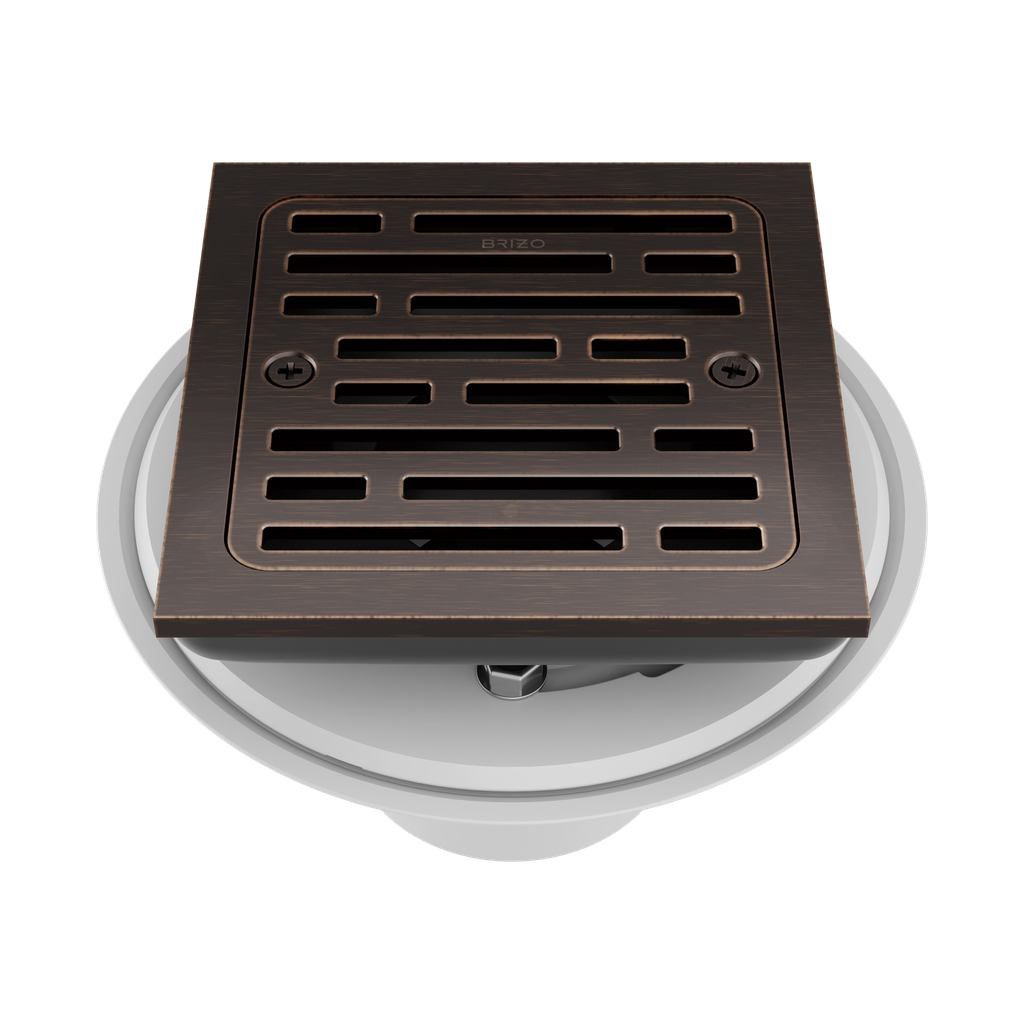 Brizo BT062415-RB Essential 4" Tile-In Square Shower Drain Venetian Bronze