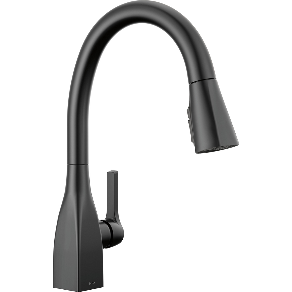 Delta 9183-BL-DST Mateo Single Handle Pull-Down Kitchen Faucet Matte Black
