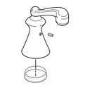 Delta RP48117 Two Metal Lever Handle Kit Chrome