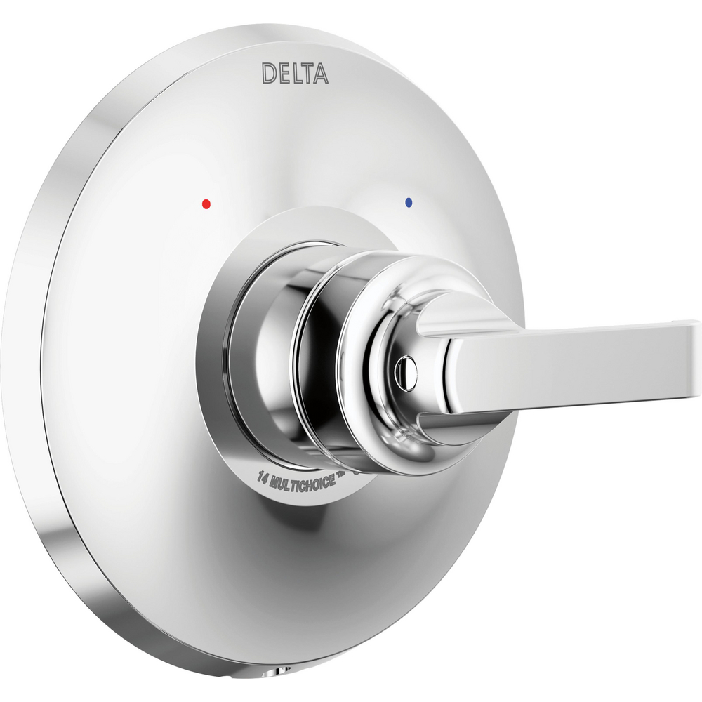 Delta T14089-PR Tetra 14 Series Valve Only Trim Lumicoat Chrome