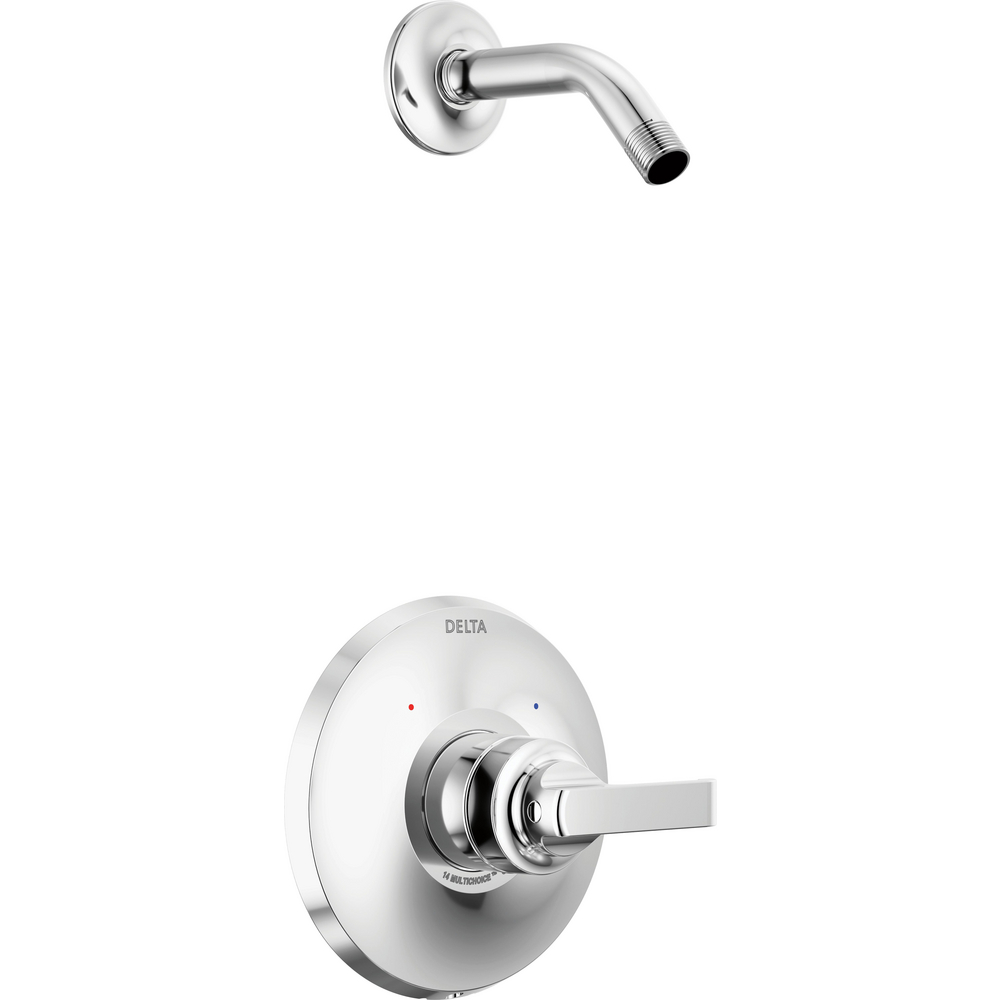 Delta T14289-PR-LHD Tetra 14 Series Shower Trim Less Head Lumicoat Chrome