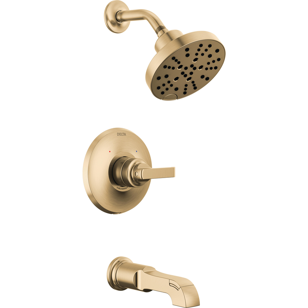 Delta T14489-CZ-PR Tetra 14 Series Tub Shower Trim Lumicoat Champagne Bronze