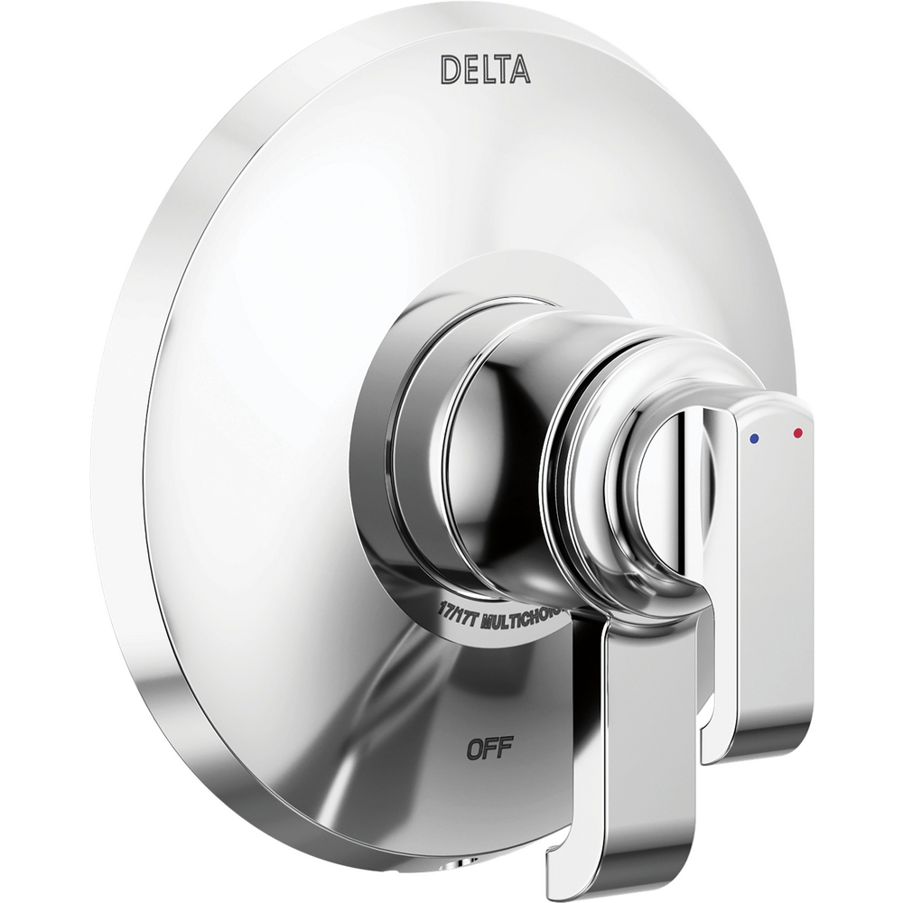 Delta T17089-PR Tetra 17 Series Valve Only Trim Lumicoat Chrome