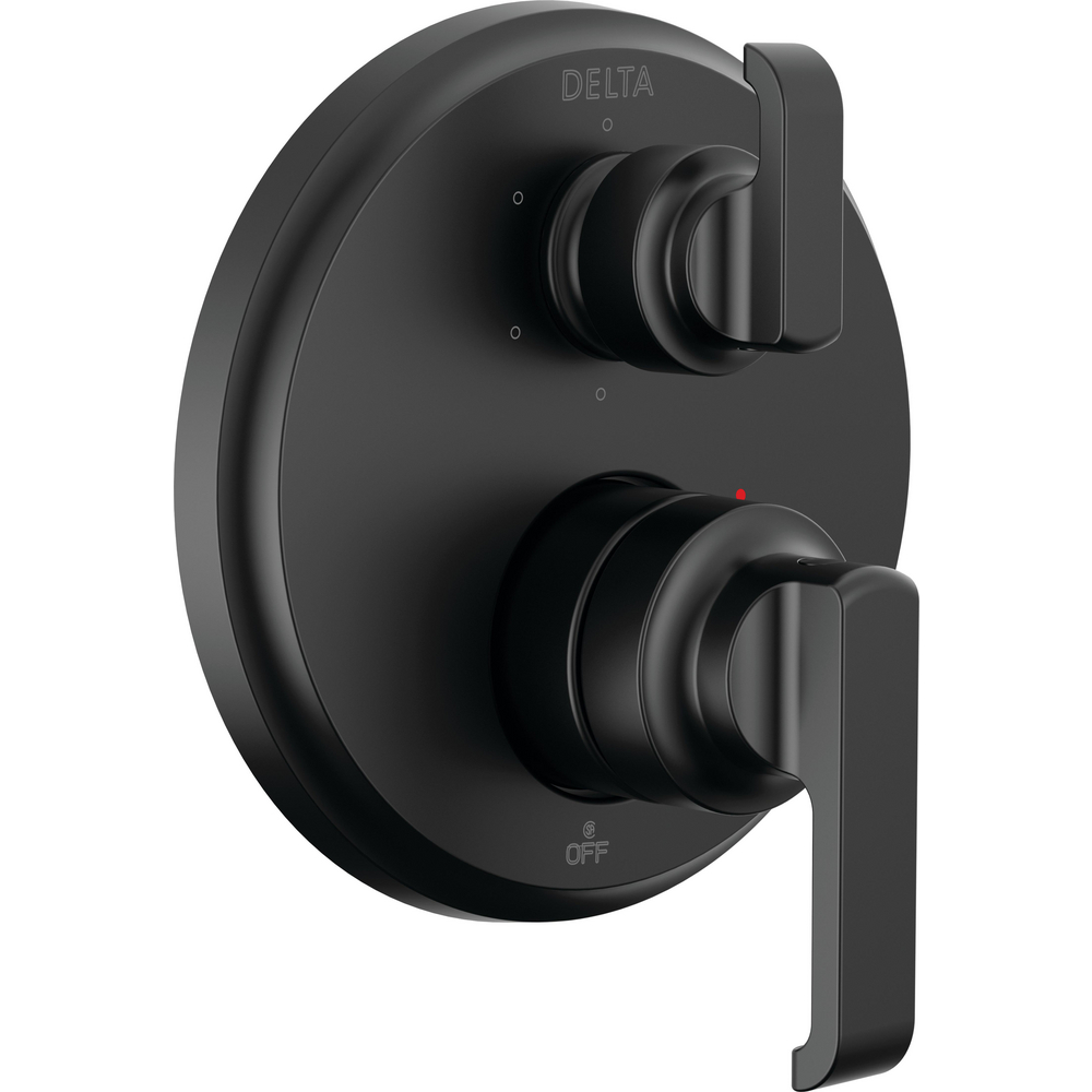 Delta T24989-BL Tetra 14 Series Integrated Diverter Trim 6-Setting Matte Black