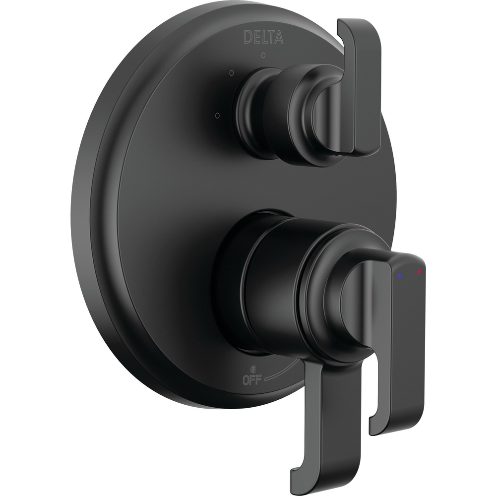 Delta T27889-BL Tetra 17 Series Integrated Diverter Trim Matte Black