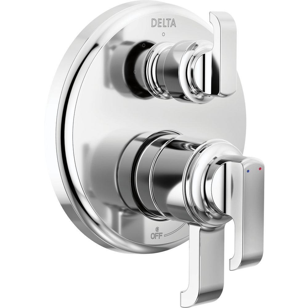 Delta T27889-PR Tetra 17 Series Integrated Diverter Trim Lumicoat Chrome