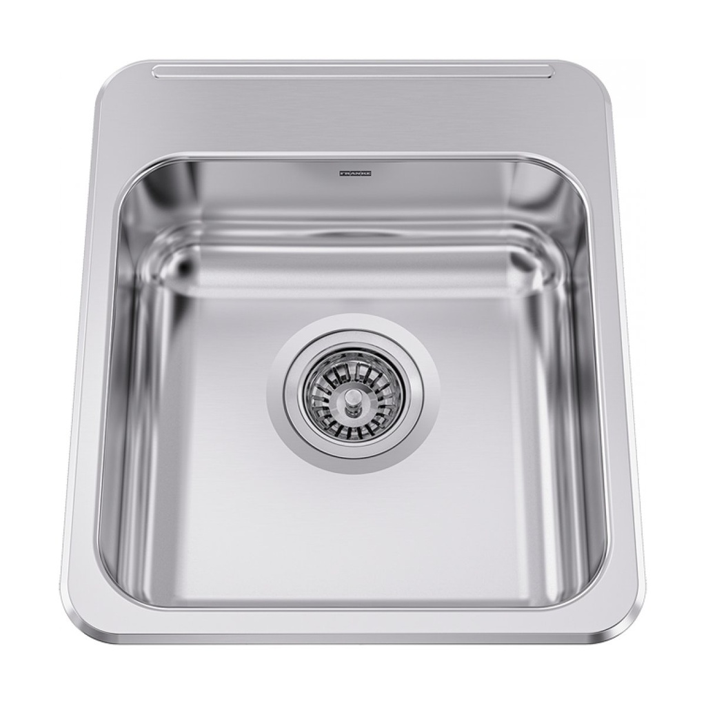 Franke ALBS4406P-1 Single Sink With Ledge 18 Gauge Stainless Steel