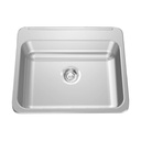 Franke ALBS4006P-1-1 Single Sink With Ledge 18 Gauge Stainless Steel