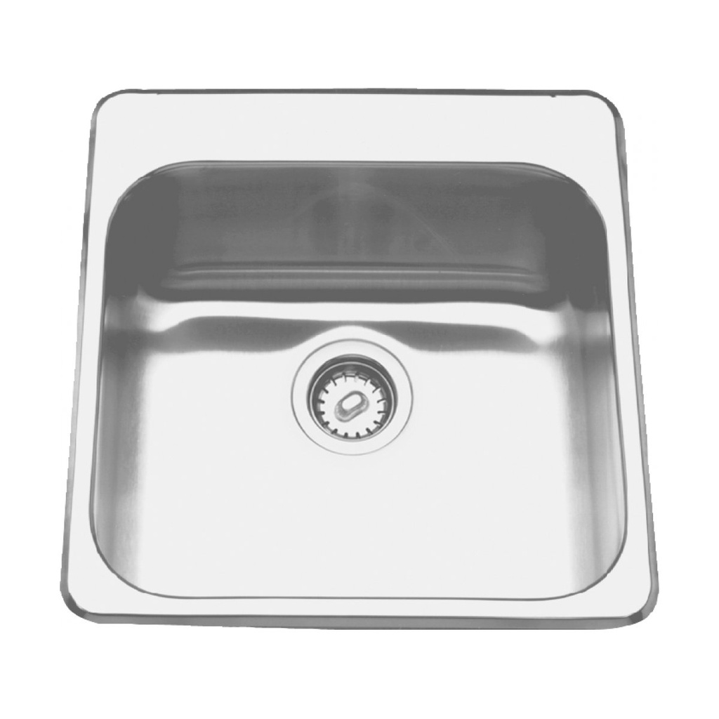 Franke ALBS6806P-1 Single Sink With Ledge 18 Gauge Stainless Steel
