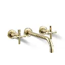 Kohler T14414-3-AF Purist Wall Mount Bathroom Faucet Trim Vibrant French Gold