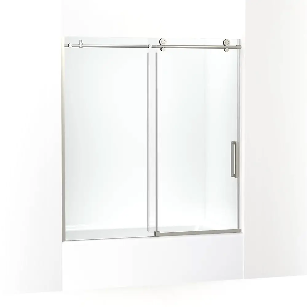 Kohler 701694-L-BNK Composed 62" Sliding Glass Bath Door Anodized Brushed Nickel