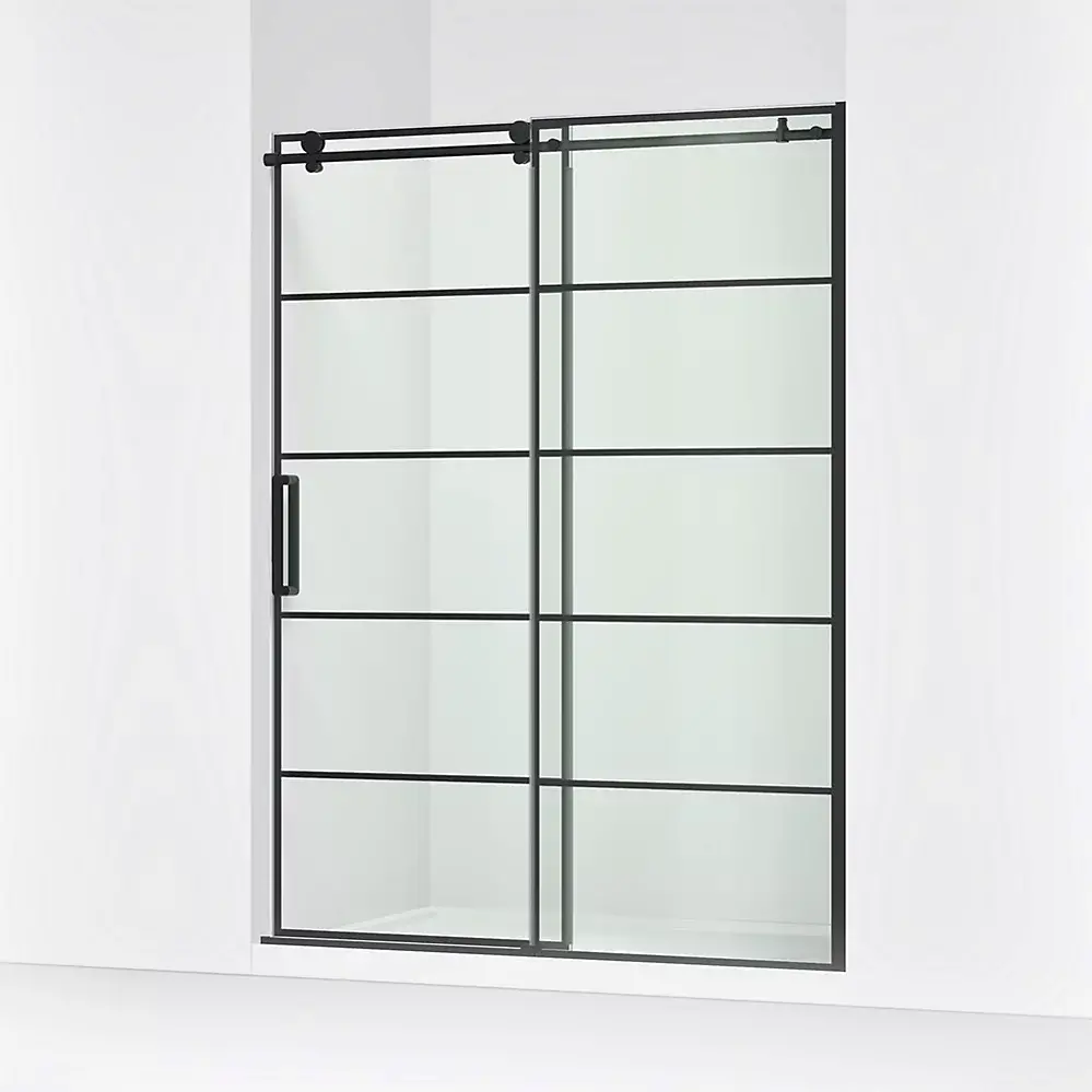 Kohler 701696-G79-BL Composed 78" H Sliding Shower Door Matte Black