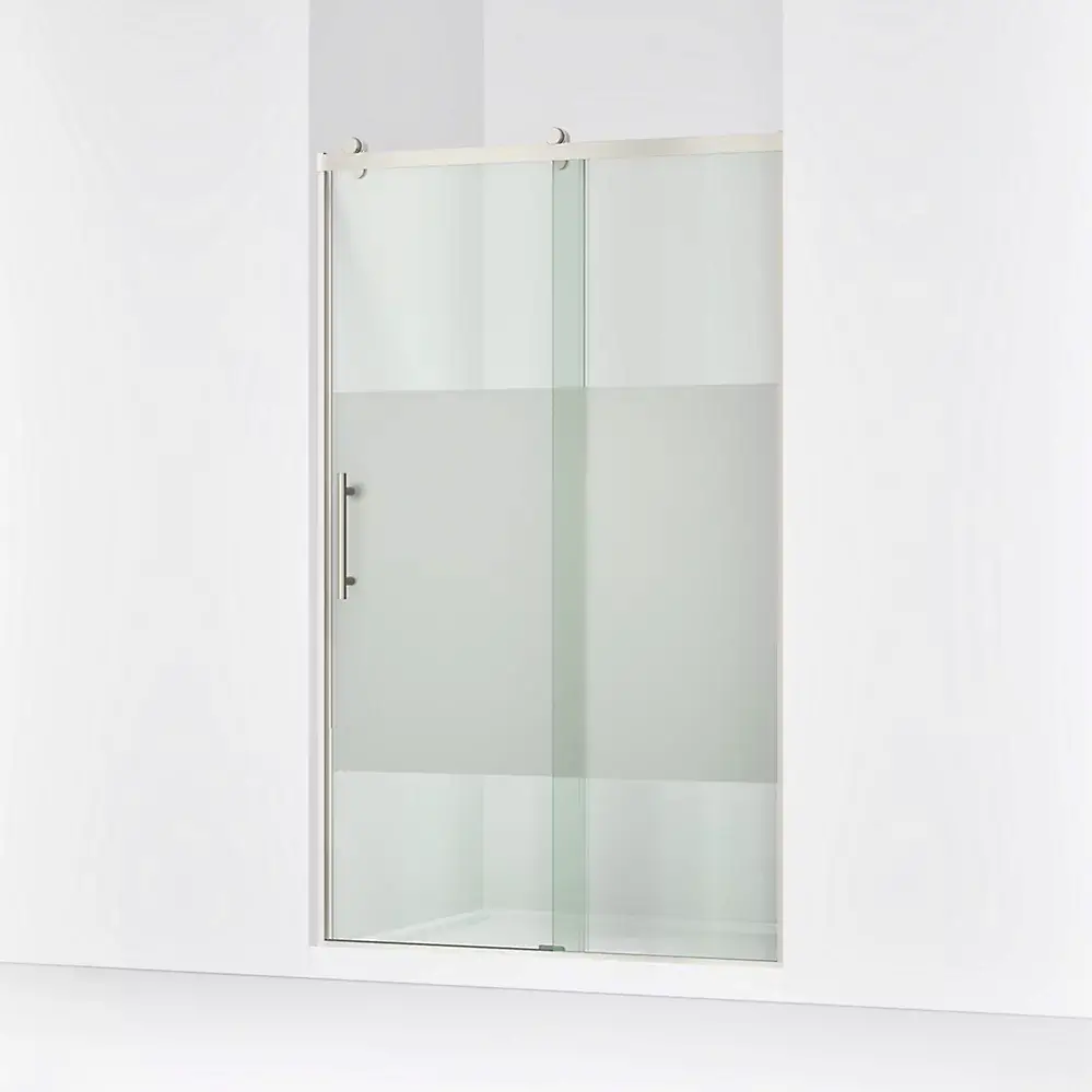 Kohler 702254-10G81-BNK Rely 77" H Sliding Shower Glass Door Anodized Brushed Nickel