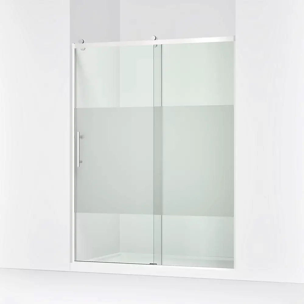Kohler 702256-10G81-SHP Rely 77" H Sliding Shower Door Bright Polished Silver