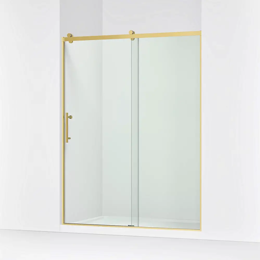 Kohler 702256-10L-2MB Rely 77" H Sliding Glass Shower Door Vibrant Brushed Moderne Brass