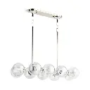 Kohler 31766-CH10-SNL Bellera 10 Light 38" Linear Chandelier Polished Nickel
