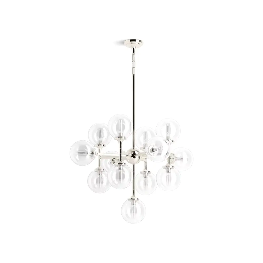 Kohler 31767-CH13-SNL Bellera 13 Light 32" Chandelier Polished Nickel