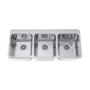 Franke LBT6410PCB-1-1 Triple 18 Gauge Sink With Ledge Stainless Steel