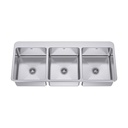 Franke LBT8610P-1 Triple 18 Gauge Sinks With Ledge Stainless Steel