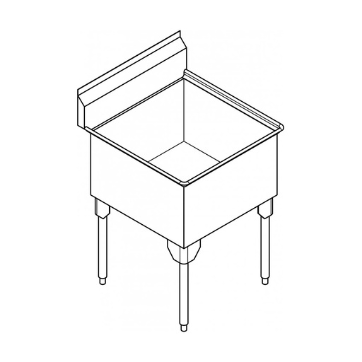 [FRA-SSL2424-1] Franke SSL2424-1 Service Series 14 Gauge Single Sink
