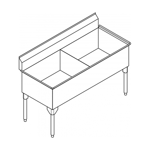 [FRA-SDL2436-1] Franke SDL2436-1 Service Series 14 Gauge Double Sink
