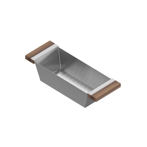 [JUL-205223] Julien 205223 Colander For 16In Sink Walnut Handles 6X17X4-1/4