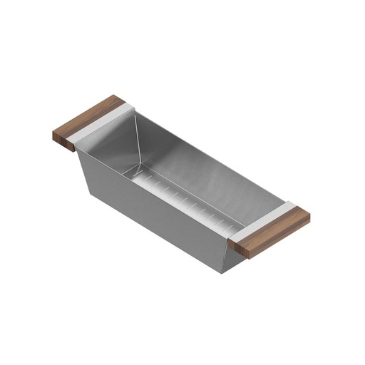 [JUL-205225] Julien 205225 Colander For 18In Sink Walnut Handles 6X19X4-1/4
