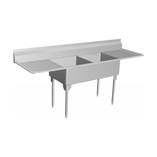 [FRA-WDL2448LR-1] Franke WDL2448LR-1 World Class Series 14 Gauge Double Sink
