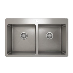 [PROC-IH75-TE-33209] Prochef IH75-TE-33209 Proinox H75 Collection Topmount Sink With Double Bowl