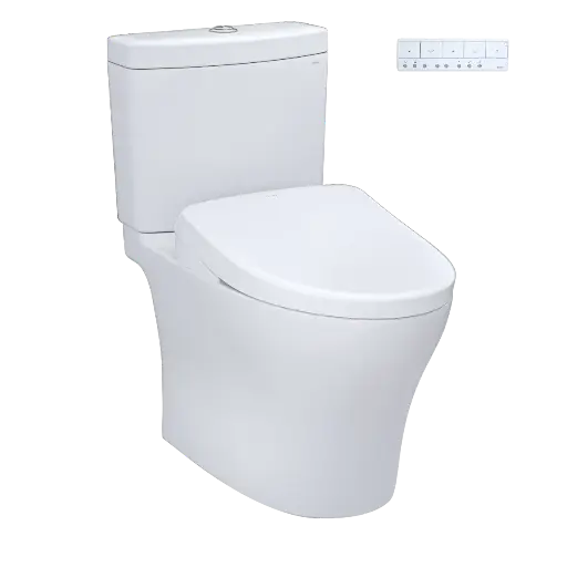 [TOTO-MW4464726CEMGNA#01] TOTO MW4464726CEMGNA#01 Aquia IV Washlet+ S7 Two Piece Toilet Cotton