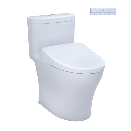 [TOTO-MW6464726CEMFGN#01] TOTO MW6464726CEMFGN#01 Aquia IV Washlet+ S7 One Piece Toilet Cotton