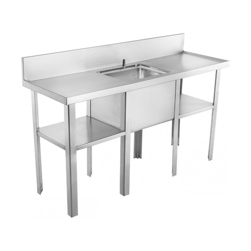 [FRA-SSS1827DDS] Franke SSS1827DDS Utility Sink Left And Right Drainboard Stainless Steel