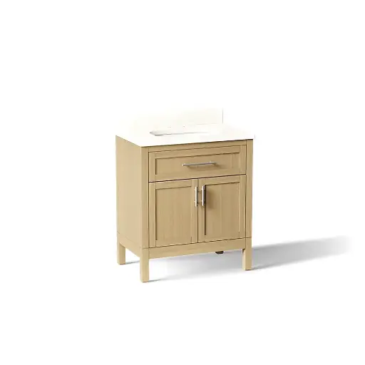 [KOH-39604-ASB-WEK] Kohler 39604-ASB-WEK Hadron 30" Bathroom Vanity Cabinet With Sink Light Oak